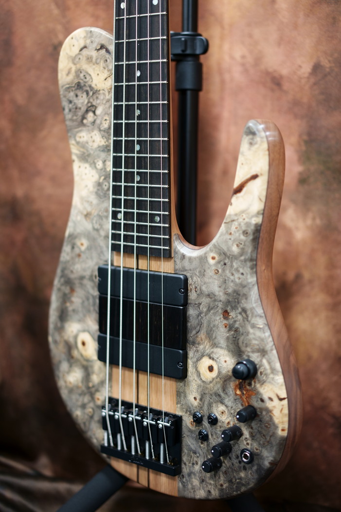 Fodera Matt Garrison Signature Imperial 5 Elite Buckeye burl ...